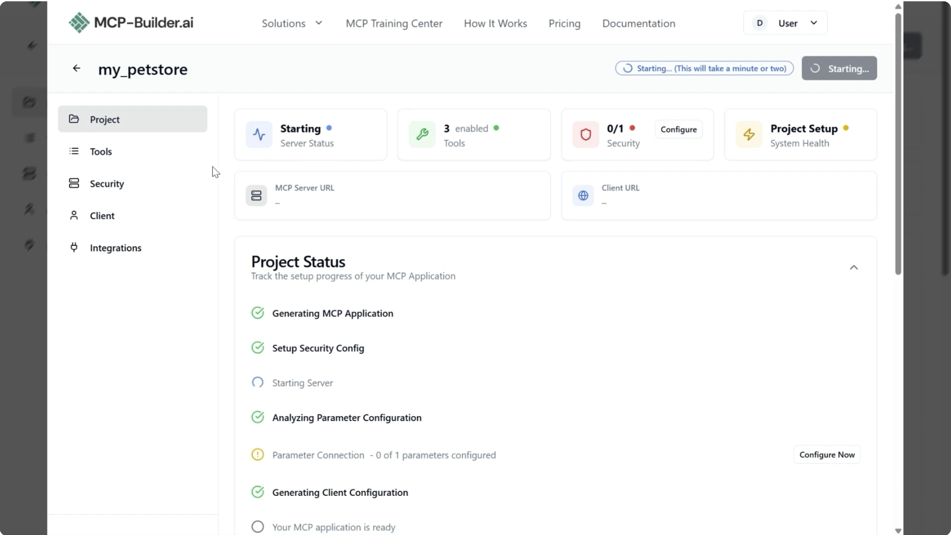 MCP Project Page Overview