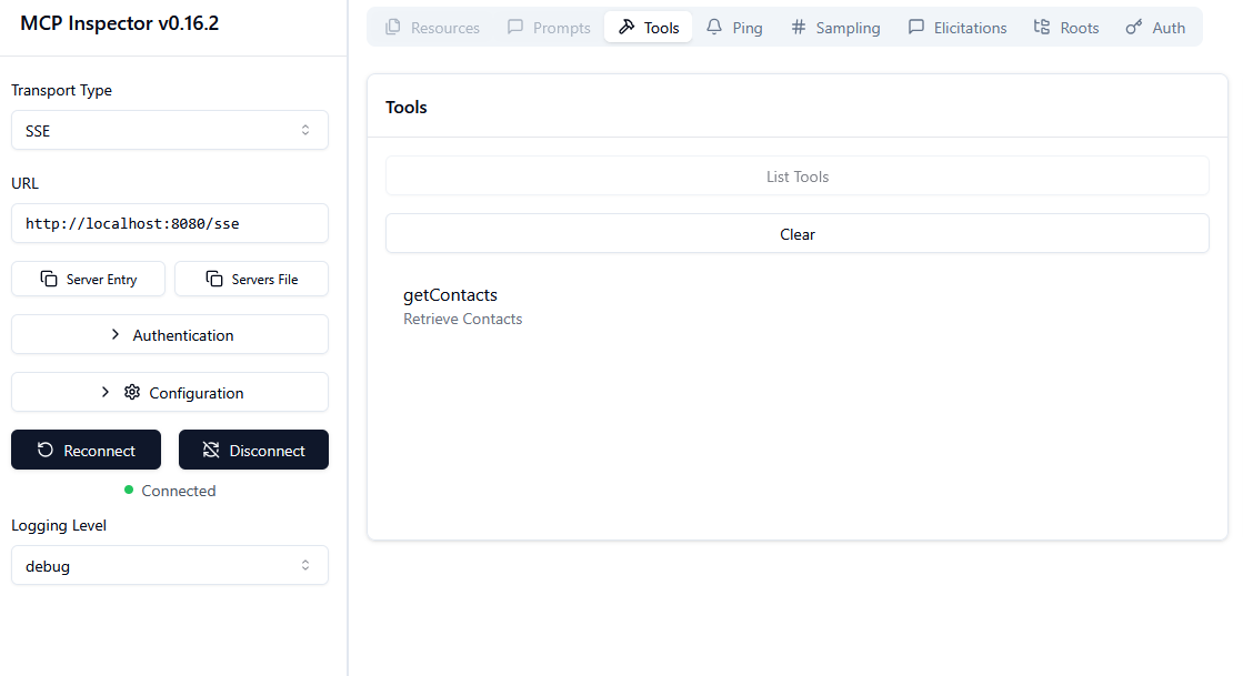 MCP Inspector Dashboard