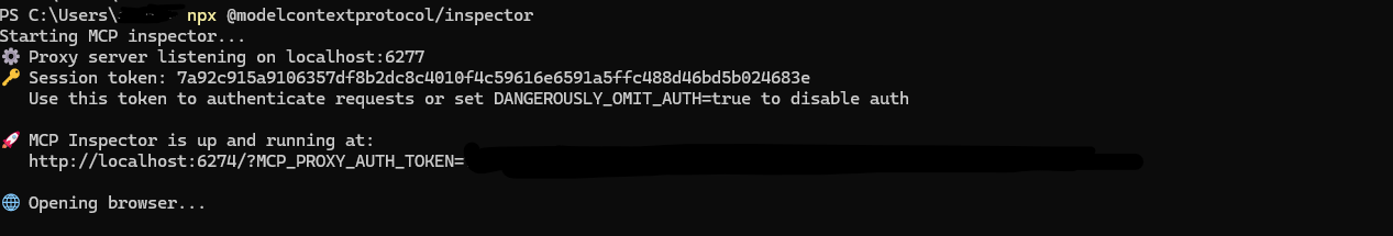 Run MCP-Inspector