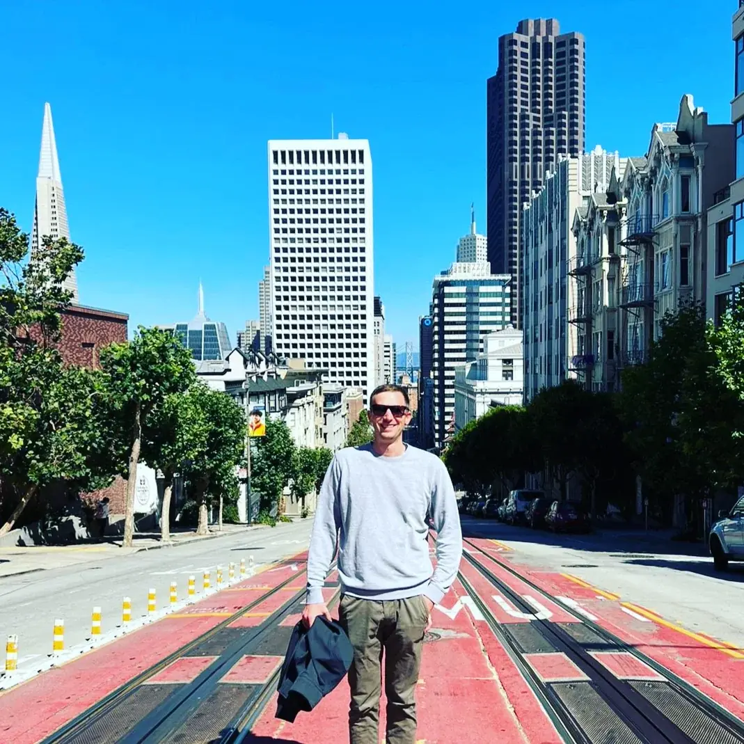 Dominik in San Francisco for GoUSA program