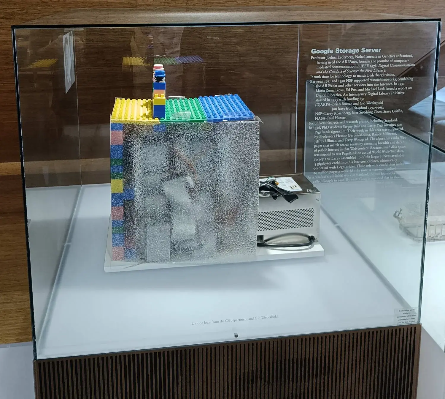 The first Google server at Stanford University